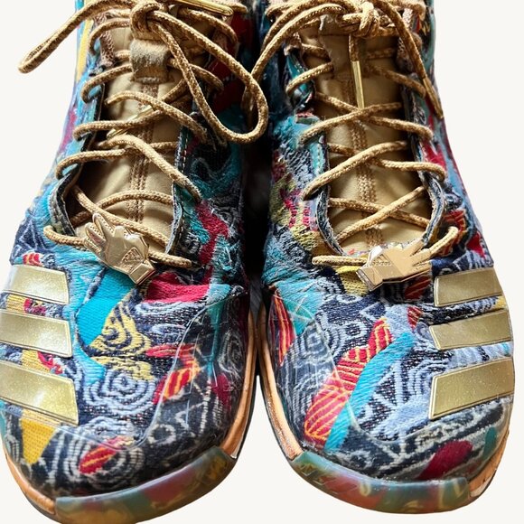 Adidas Size 10 Black Brown Gold Iconic Trainer NYC Legend Pack Shoes BY3305 - Picture 3 of 14